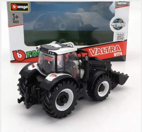Burago Bu31638-31630 Valtra - N174 Tractor Front Loader 2017 - White Black - 1/5 - Image 2 of 2