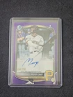 2025 Bowman Draft 1ST RC Murf Gray Chrome Prospect Auto Purple Refractor /250 🔥