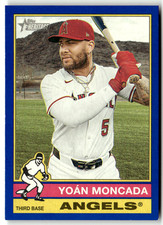2025 Topps Heritage MLB n. 689 Yoan Moncada blu