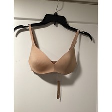 SKIMS Wireless Form Push Up Plunge Bra Clay Nude Tan BR-WRL-1891 30C
