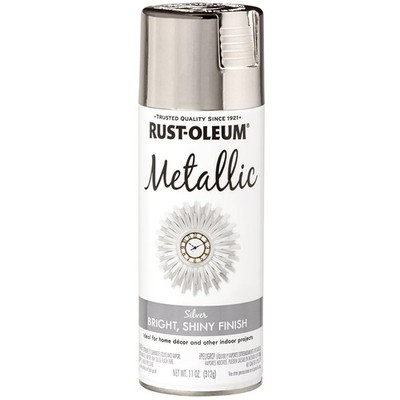 Rust-Oleum 340648 Specialty Metallic Spray, 11 12 Ounce (Pack of 1), Silver
