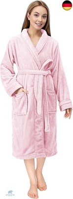 NY Threads Morgenmantel Damen Fleece Plüsch Weich Bademantel Nachtwäsche H