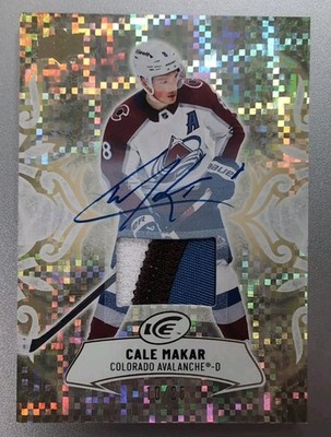 Cale Makar 2024-25 Upper Deck Ice Gold Patch Auto 10/25 Colorado Avalanche 
