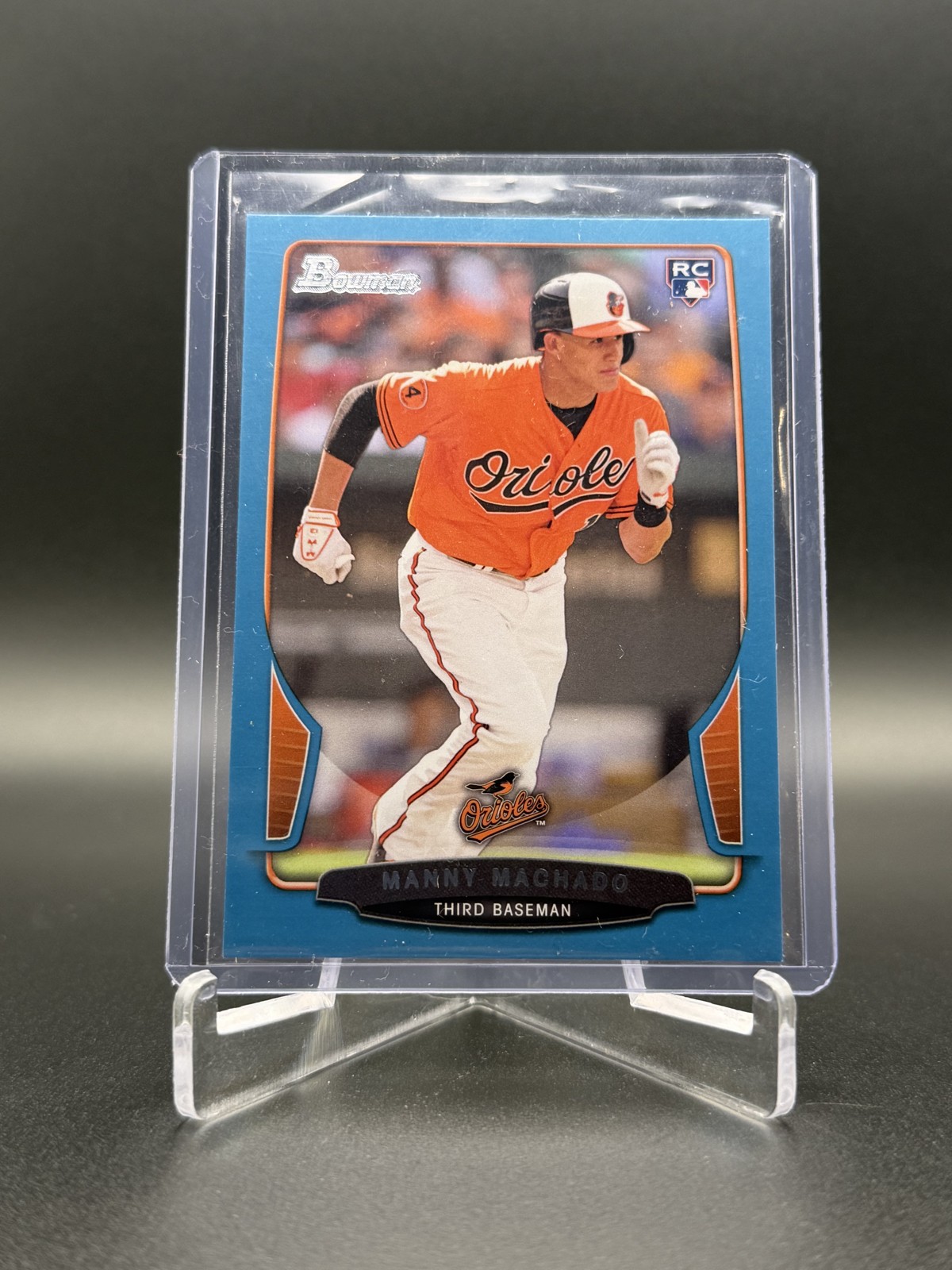 2013 Bowman Draft Picks & Prospects - Manny Machado #4 Blue /500 (RC)