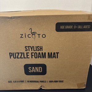 Zicto Puzzle Foam Mat 5.6x4 Tan 16 Panels