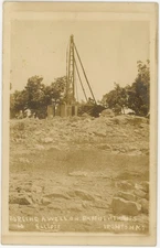 c1910s RPPC Well Drilling on Baptist Heights Ironton Missouri 60' Elliott