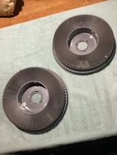 Vintage Kodak Carousel Transvue 140 Slide Trays, grey X2, PAIR