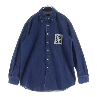 RAF SIMONS Carry Oversized Denim Shirt Indigo 182-241 Used c2f3e54d654148d72998d