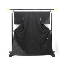 Authentic Unused Visiting Kimono by Osamu Sakai, Maki-gloss Yuzen, Width: ...