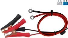 16 AWG Extension Cord Eyelet Terminal with Battery Clamp 12V/ 24V Battery Cli