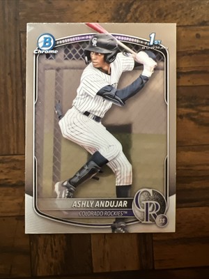 2025 Ashly Andujar Bowman #BCP-20 1st Bowman Chrome Base Colorado Rockies