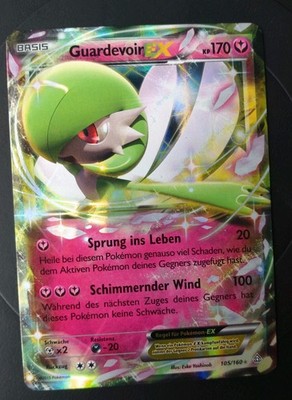 Pokemon Karte Guardevoir EX - 105/160 Protoschock - Missprint Fehldruck - Retro 