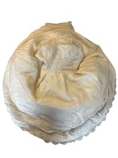 Vintage Designer 90s Wedding Dress Edgardo Bonilla Ivory Lace Princess 10 M/L