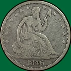 1846-O Seated Liberty Half Dollar Choice Very Good VG+ Coin #37147