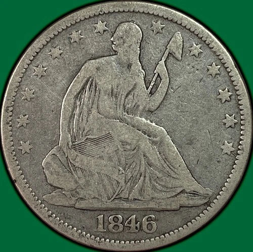1846-O Seated Liberty Half Dollar Choice Very Good VG+ Coin #37147