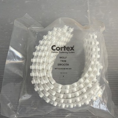 Cortex Wolf Trim Smooth 400 Pieces White Plugs WFTQUADSM-WH-400 New
