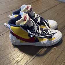 Nike sacai x Blazer Mid Maize Navy for Sale | Authenticity