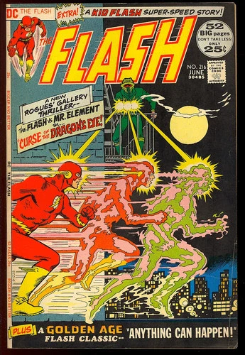 The Flash #216 Nice Bronze Age Giant Superhero Vintage DC Comic 1972 VG-FN