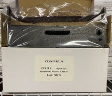Epson ERC-31 nylon purple ribbon box of 6 