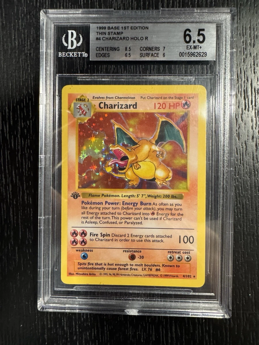 Pokmon TCG Base Set Charizard 8.5 Graded Individual Collectible Card Game  Cards for sale | eBay
