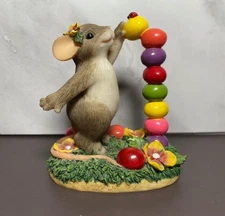Charming Tails You're The Top Bean Easter Mouse Figurine 88/124 Fitz And Floyd