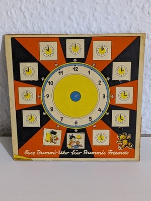 DDR BUMMI Beilage aus HEFT 9/1958 ''Bummi Uhr für Bummis Freunde'' nicht komplett;
