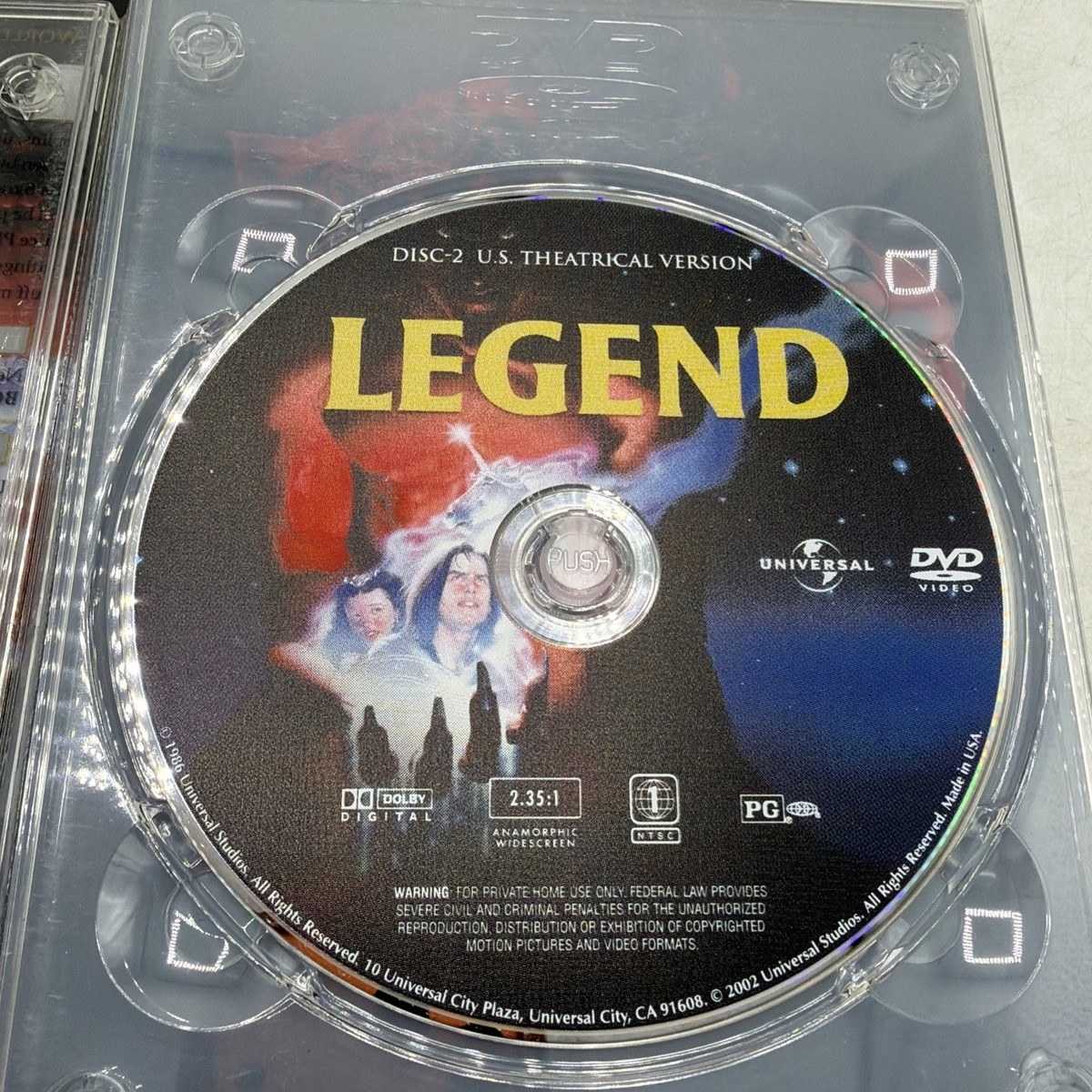 Legend (DVD, 2002, 2-Disc Set, Ultimate Edition) | eBay