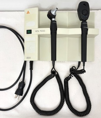 HEINE EN 100 Wall Diagnostic System w/ K180 Otoscope & Ophthalmoscope Heads #1