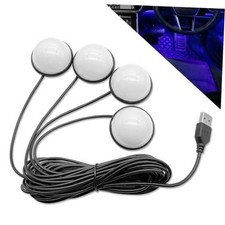Car Interior Led Lights Automotive Under Dash Decoration Night Lamp 4-in Blue Car Interior Led Lights Automotive Under Dash Decoration Night Lamp 4-in Blue