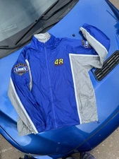 Vintage Racing Champions Lowe’s NASCAR Jacket Men’s LG Jimmie Johnson #48 Blue
