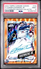 2024 Topps Chrome Cosmic #CCA-VG Vladimir Guerrero Jr Orange Auto 2/25 PSA 9