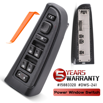 15202851 Power Window Switch Front Driver Left Side Black For GM