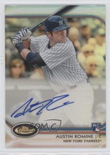 2012 Topps Finest Auto Rookies Refractor 123/198 Austin Romine #AR-ARO Auto 0f8