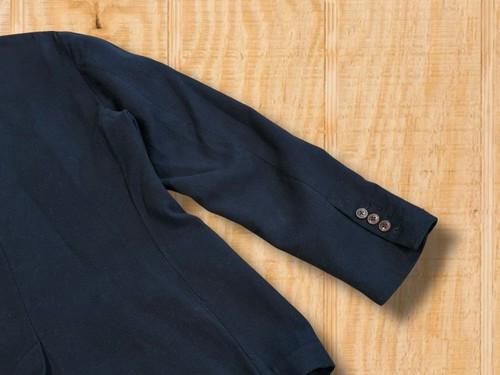 CLUB MONACO MEDIUM UNSTRUCTURED NAVY BLUE SOFT COTTON 3 PATCH POCKET SPORT COAT - Picture 9 of 17