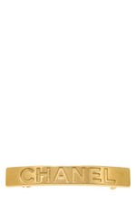 Chanel Gold Logo Barrette - WGACA