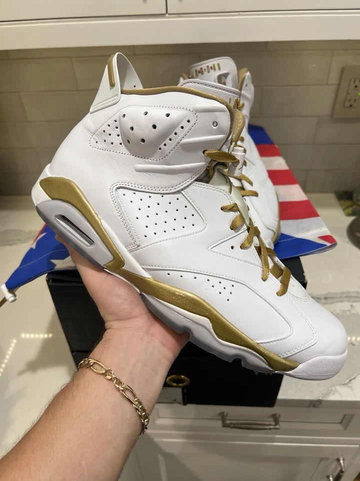 Talla 14 - Air Jordan 7/6 Retro Golden Moments Pack VNDS 100% Auténtico Foto 4 de 4