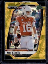 2025 Panini Prizm Draft Picks Arch Manning Gold Ice Rated Prospect #166