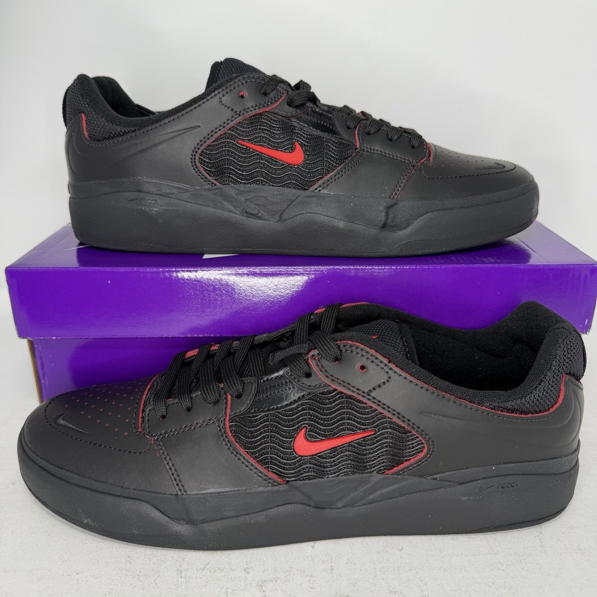 Nike SB Ishod Wair Premium Bred Black Red Men's Sizes DV5473-001
