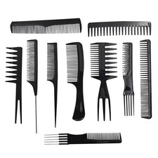 10 Pcs Professional Variety Pack Comb Set for Hair Stylists for All Hair Types