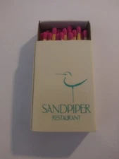 Vintage Wooden Matches From Sandpiper Restaurant Macatawa Michigan