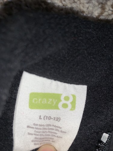 Crazy 8 Ladies Girls Size L 10/12 Black Jacket - Picture 5 of 9