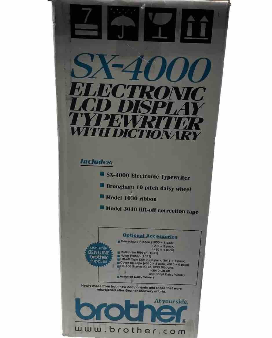 READ Brother Electric Typewriter SX4000 READ eBay
