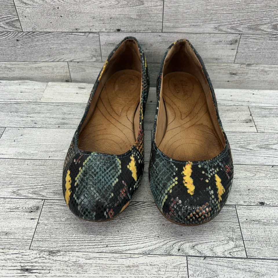 Clarks Indigo Mujer Imitación Piel de Serpiente Ballet Zapatos Sin Cordones Informales Talla 8.5 Foto 3 de 4