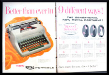 1953 Royal Portable Typewriter, Sunny Brook Kentucky Whiskey Vintage Print Ads thumbnail