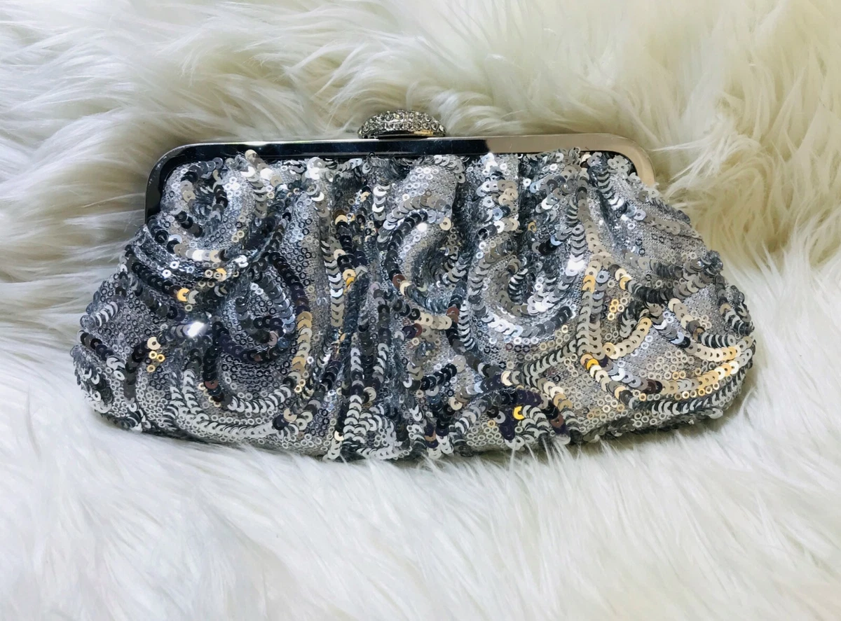 Vintage Sequin Chain Strap Bag