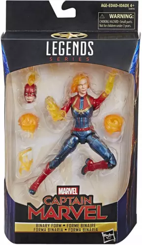 Figura de acción exclusiva de Marvel Legends Series: Captain Marvel (forma binaria)