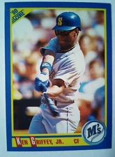 1990 Ken Griffey Jr. Score 560 Blue Dot Error MLB Baseball Card