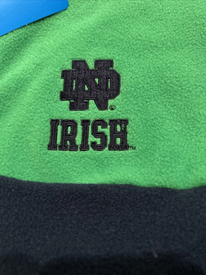 Columbia College Notre Dame Irish Lodge sudadera con capucha polar talla L 1/4 cremallera XM1771 NUEVA CON ETIQUETAS Foto 2 de 4