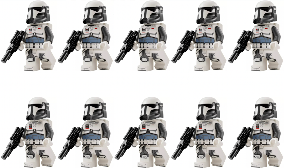 LEGO Star Wars Imperial Commando Minifigure LOT of 10x 75373
