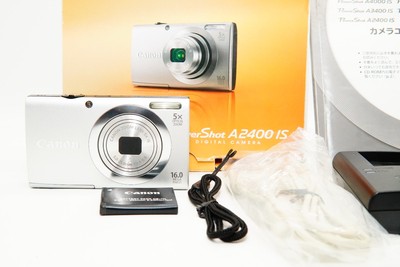 Canon PowerShot A2400 IS 16.0MP Digital Camera - Silver for sale 